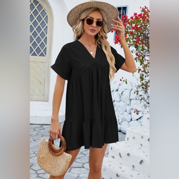 Sunny Afternoon Short Sleeve Casual Dresses - Picture 2 of 3